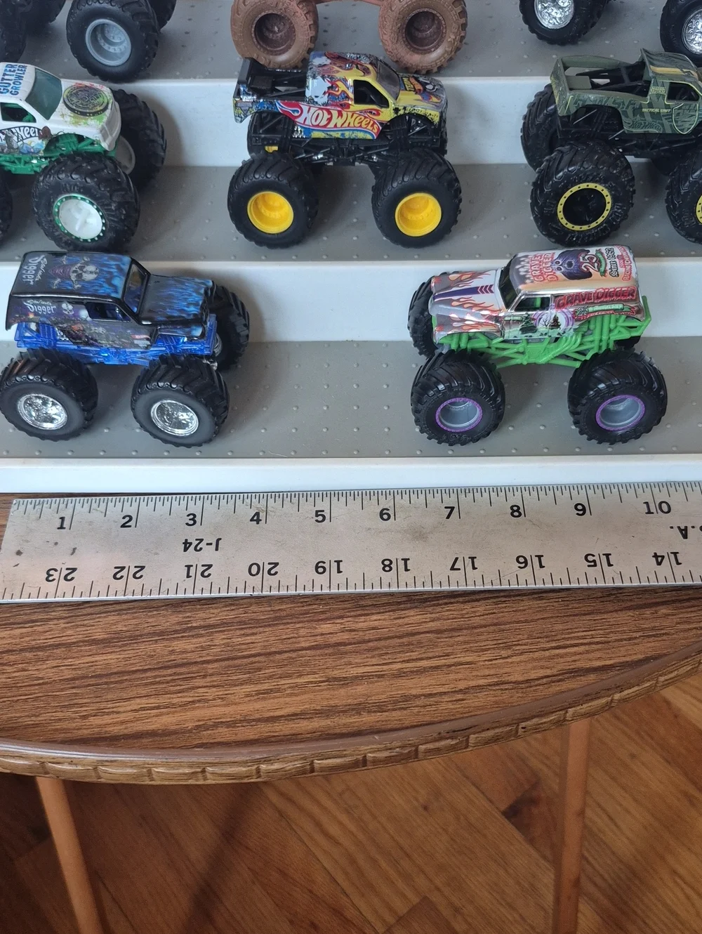 Preowned Assorted Monster Trucks  - Multicolor Lot Of 10 Diecast Nice Condition
